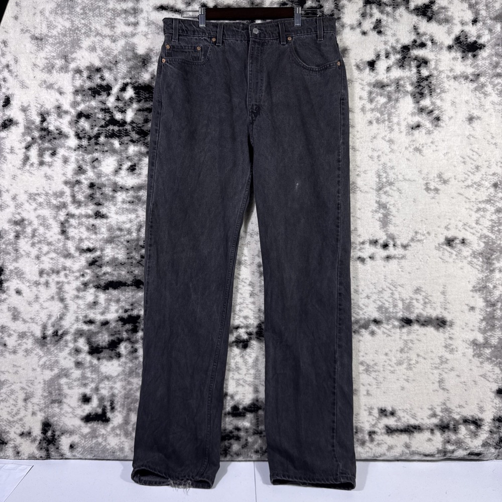 Levis 505 Jeans Mens‎ Size 38x36 Black Straight Y2k VTG Americana Classic